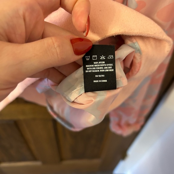 Kylie Jenner The Kylie Shop Candy Pink Camo Anorak Windbreaker Jacket Medium - Picture 9 of 10